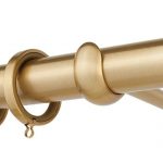 Κουρτινόβεργα Zogometal E0058 Φ25 Single Tube – Double Rail σε χρώμα νίκελ ματ, χρυσό ματ και μπρονζέ
